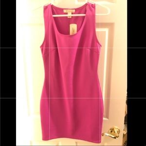Hot pink sheath dress